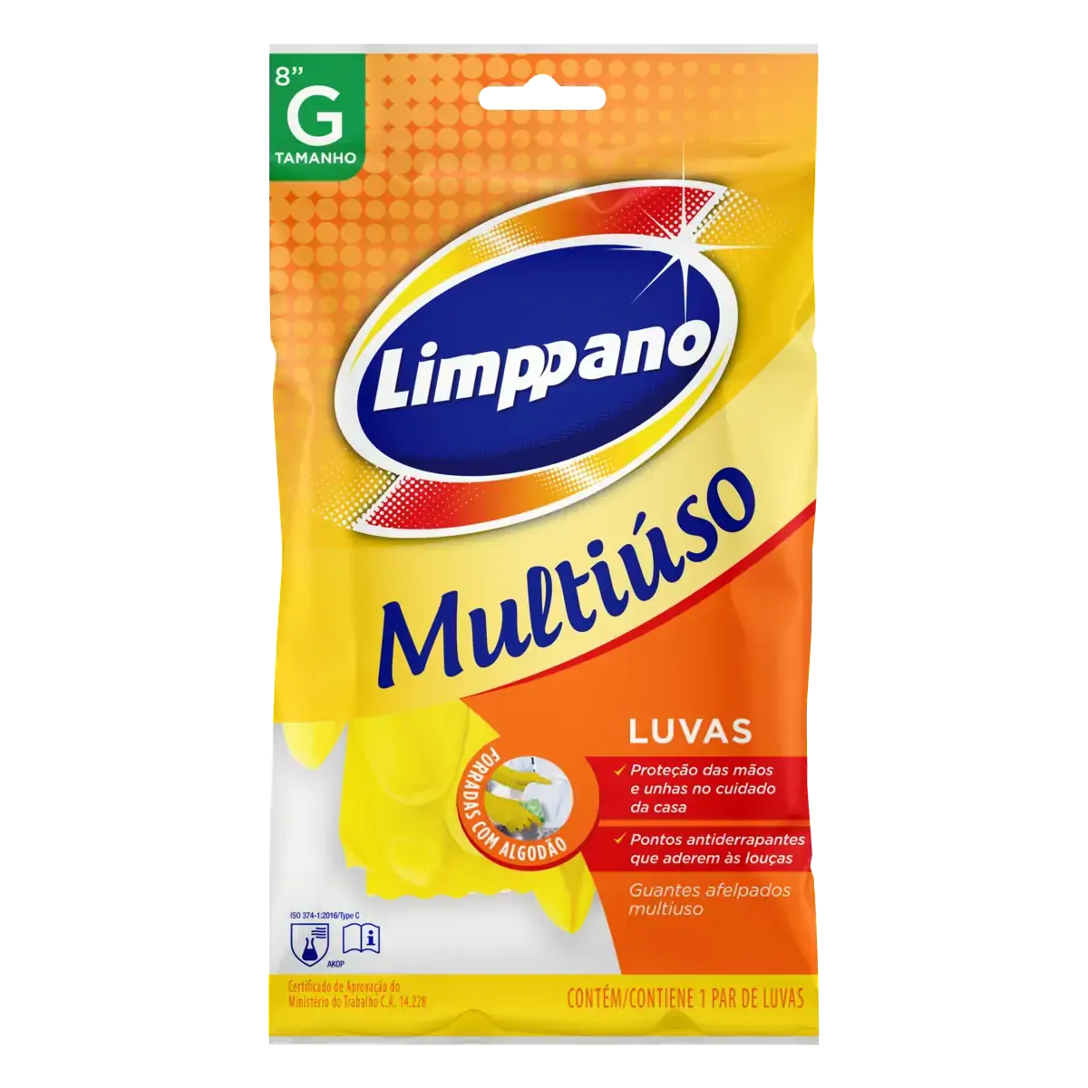 Luva Limppano M U Gde Gts Esponja