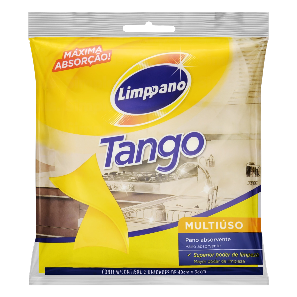 Pano Multiuso Absorvente Limppano Tango 2 Unidades