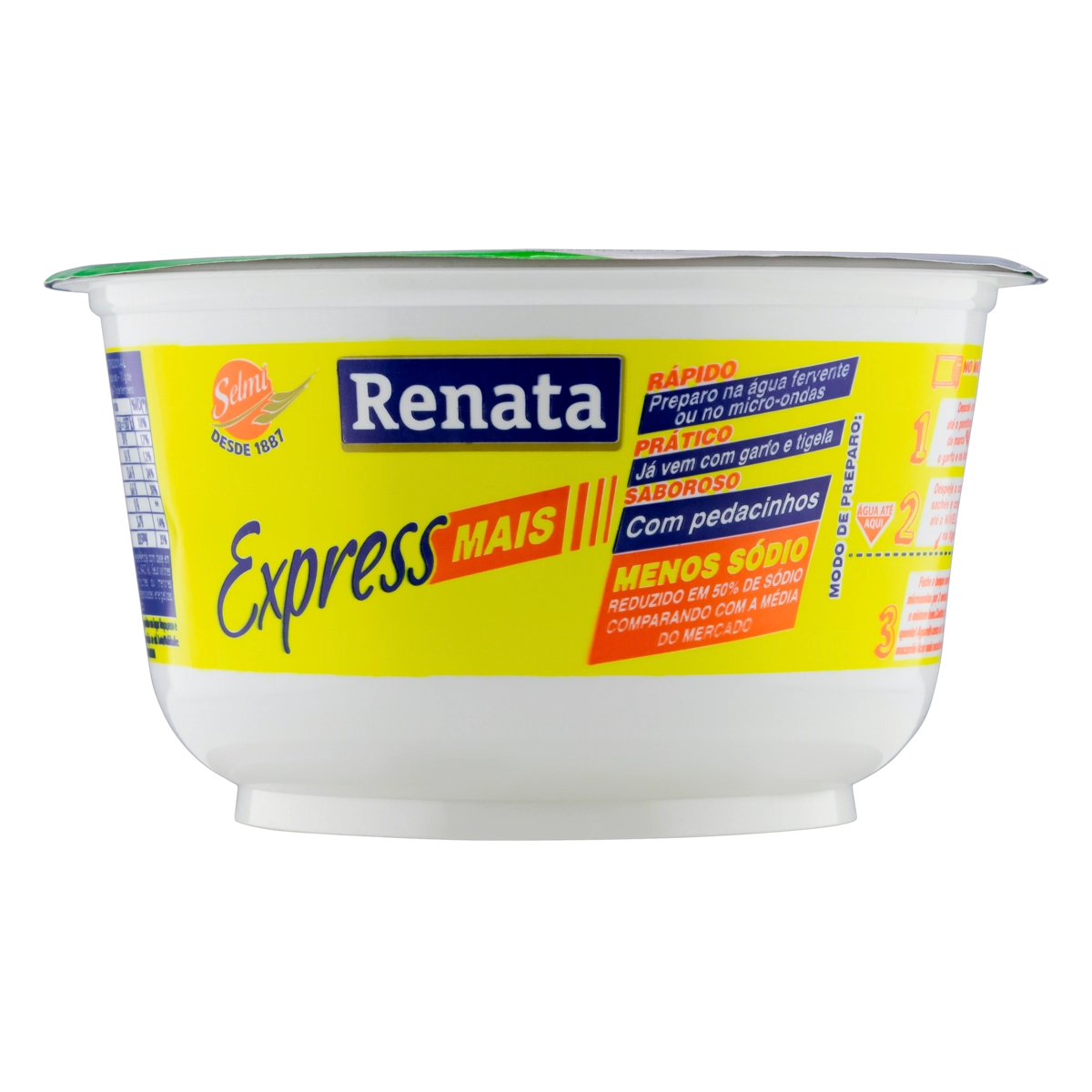 Macarrão Instantâneo Legumes Renata Express Mais Pote 87g