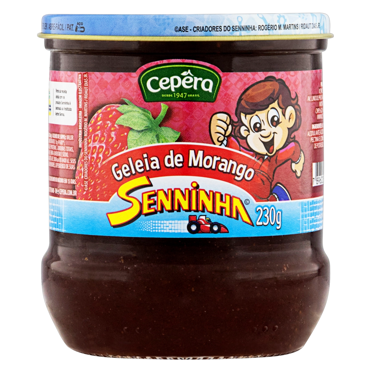 Geleia Morango Senninha Cepêra Vidro 230g