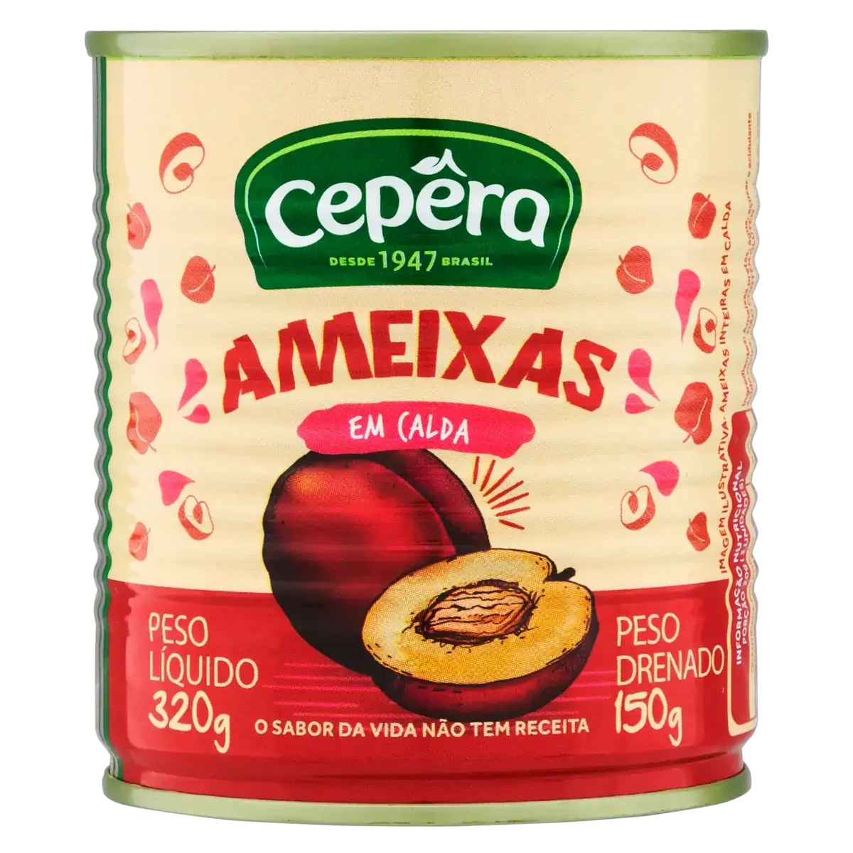 Ameixa Em Calda Inteira Cepêra Lata 150g