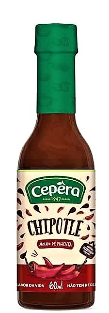 Molho De Pimenta Chipotle Defumada Cepêra Vidro 60ml