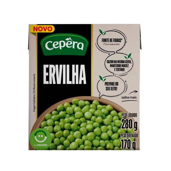 Ervilha Em Conserva Cepêra Caixa 170g