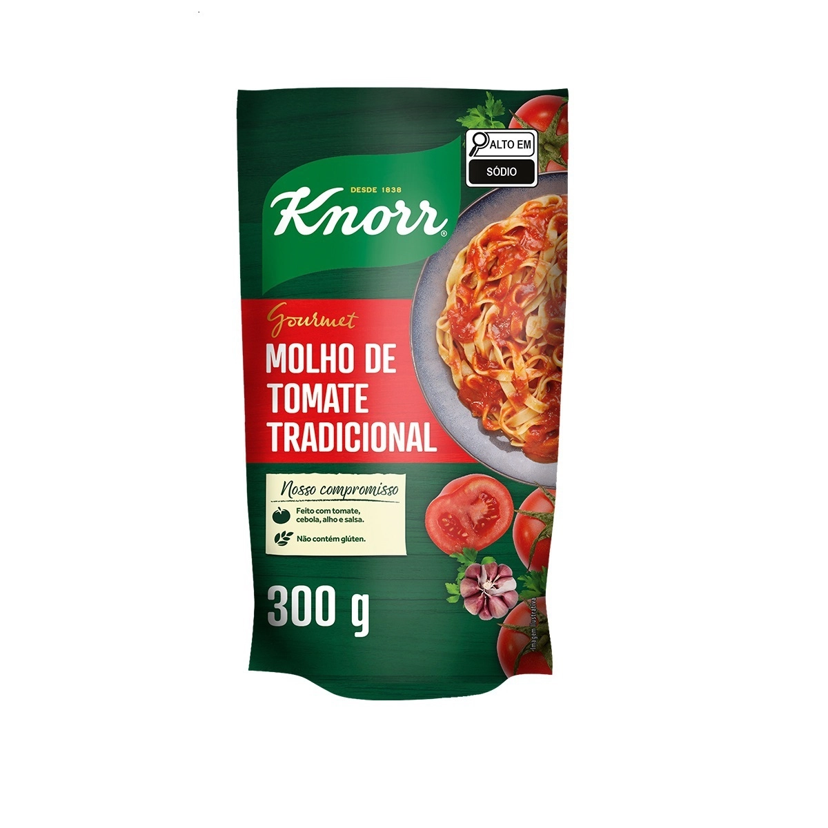 Molho De Tomate Tradicional Knorr Gourmet Sachê 300g