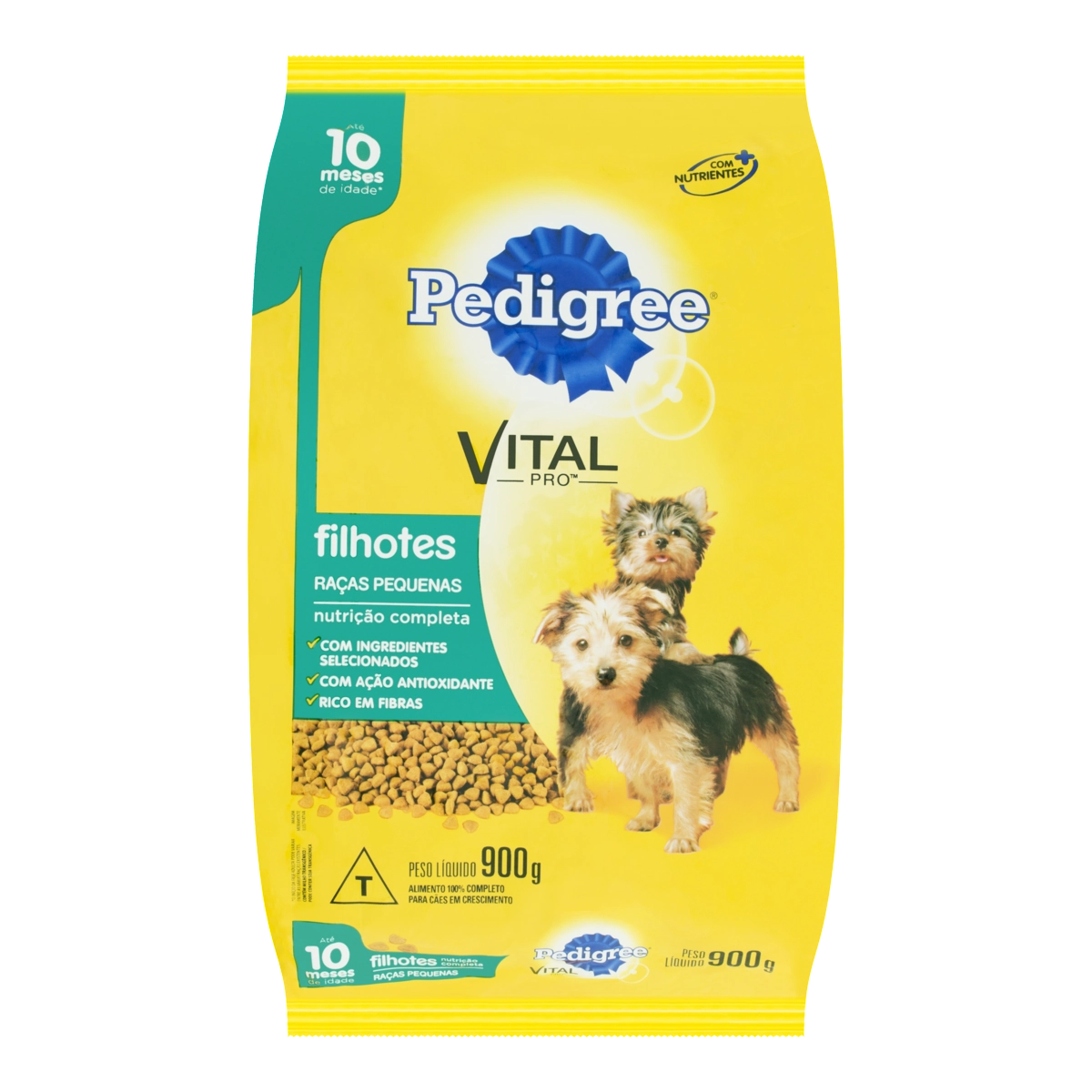 Alimento Para Cães Filhotes Raças Pequenas Pedigree Pacote 900g