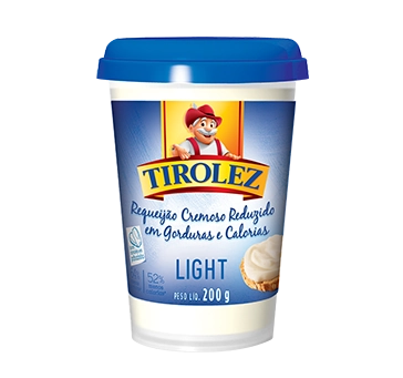 Requeijão Cremoso Light Tirolez Copo 200g