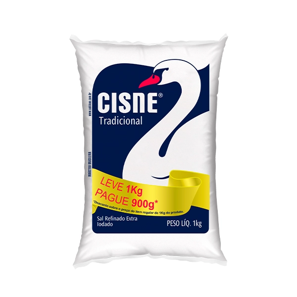 Sal Ref.cisne Tradicional Leve 1kg Pague 900gr