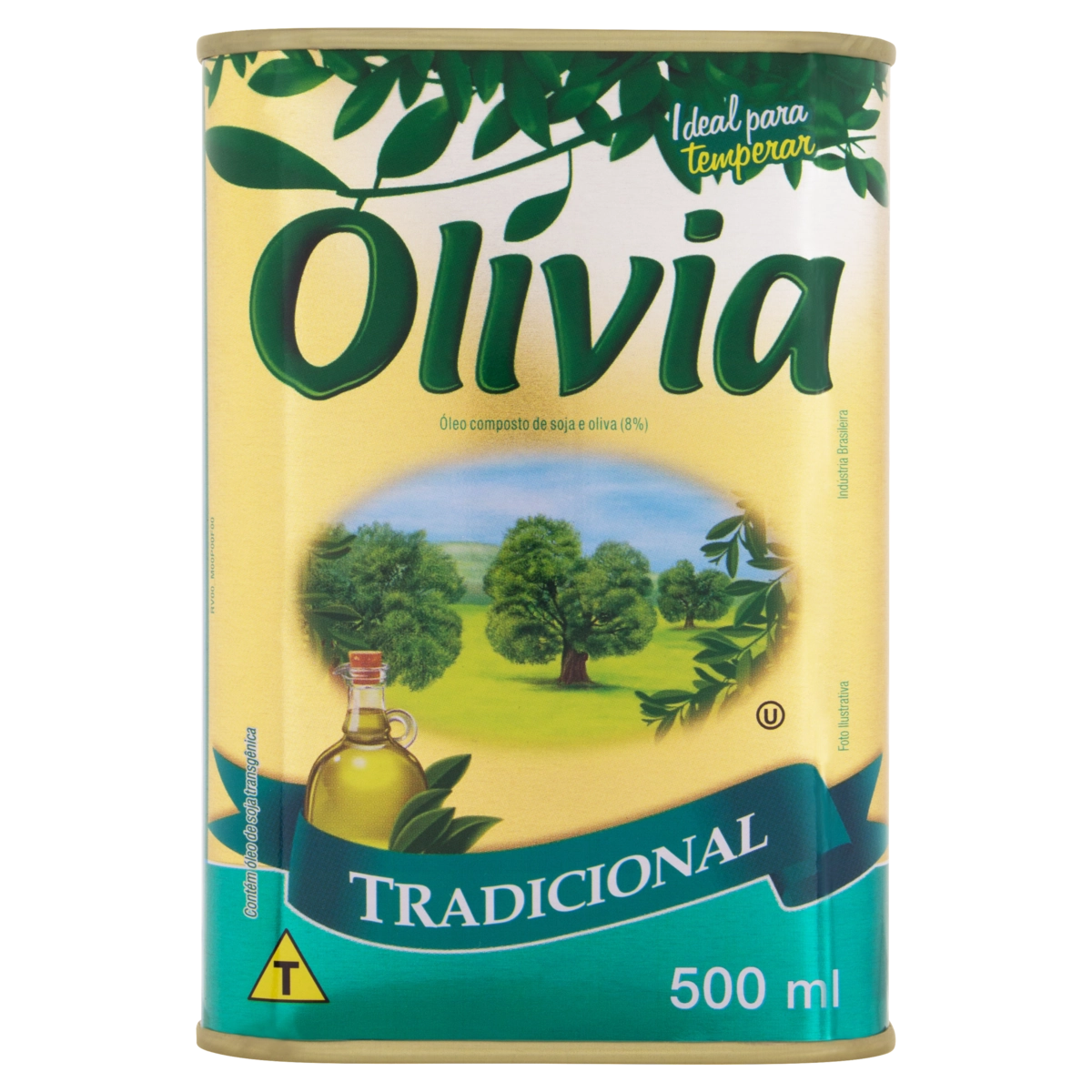 óleo Composto De Soja E Oliva Tradicional Olívia Lata 500ml