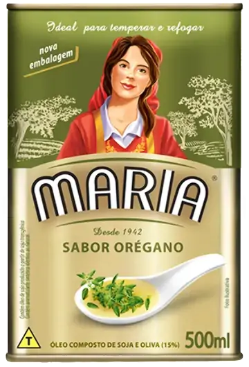 óleo Composto De Soja E Oliva Orégano Maria Lata 500ml