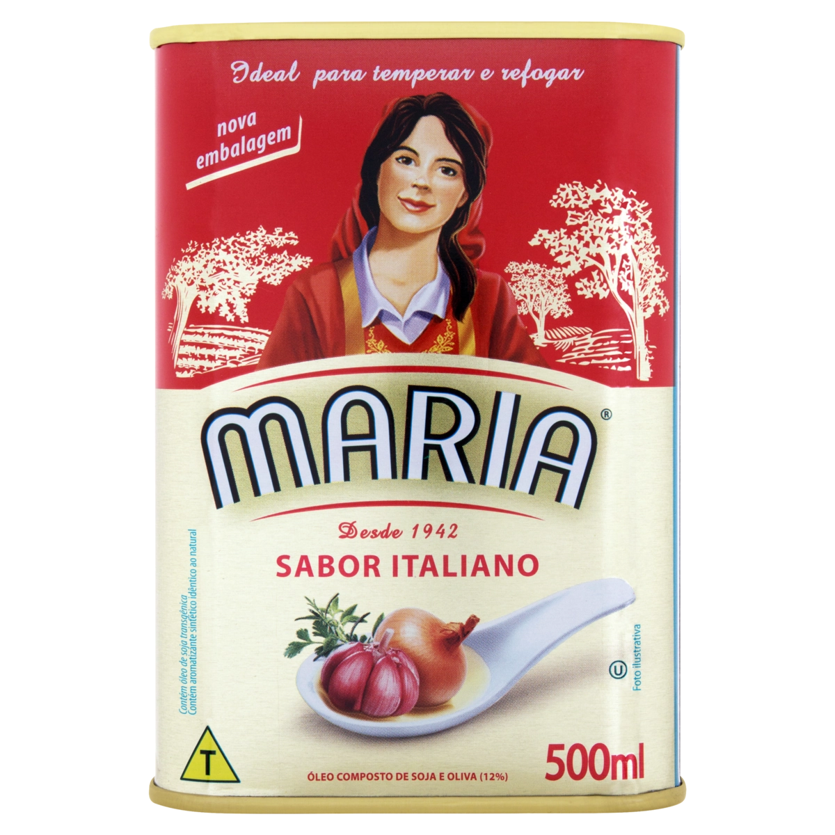 óleo Composto De Soja E Oliva Italiano Maria Lata 500ml