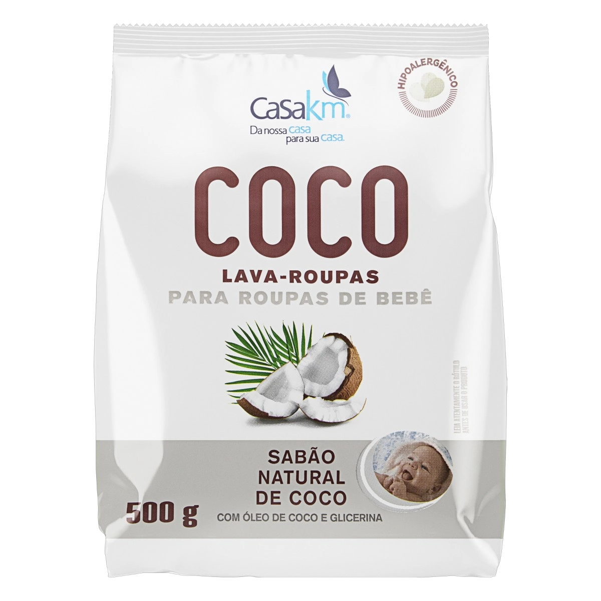 Lava Roupas Pó Roupas De Bebê Coco Pacote 500g