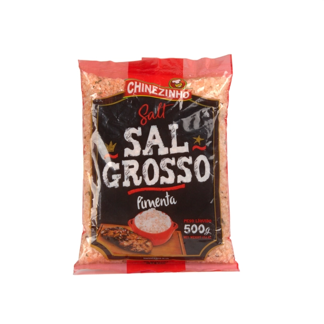 Sal Grosso Com Pimenta Chinezinho 500g