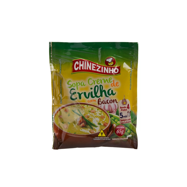 Sopa De Creme De Ervilha Com Bacon Chinezinho 65g