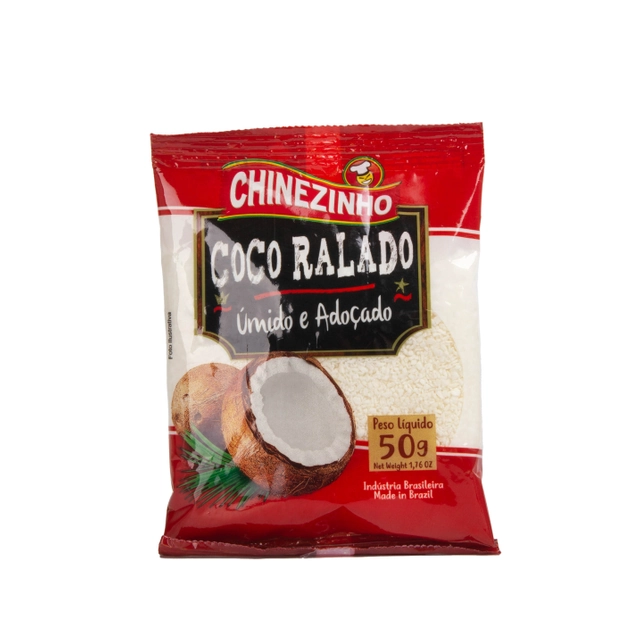 Coco Ralado úmido E Adoçado Chinezinho 50g