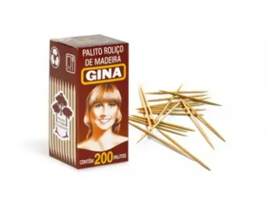 Palito Roliço Gina 200 Unidades