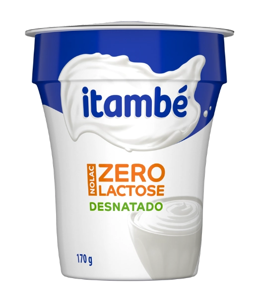 Iogurte Desnatado Zero Lactose Itambé Nolac Copo 170g