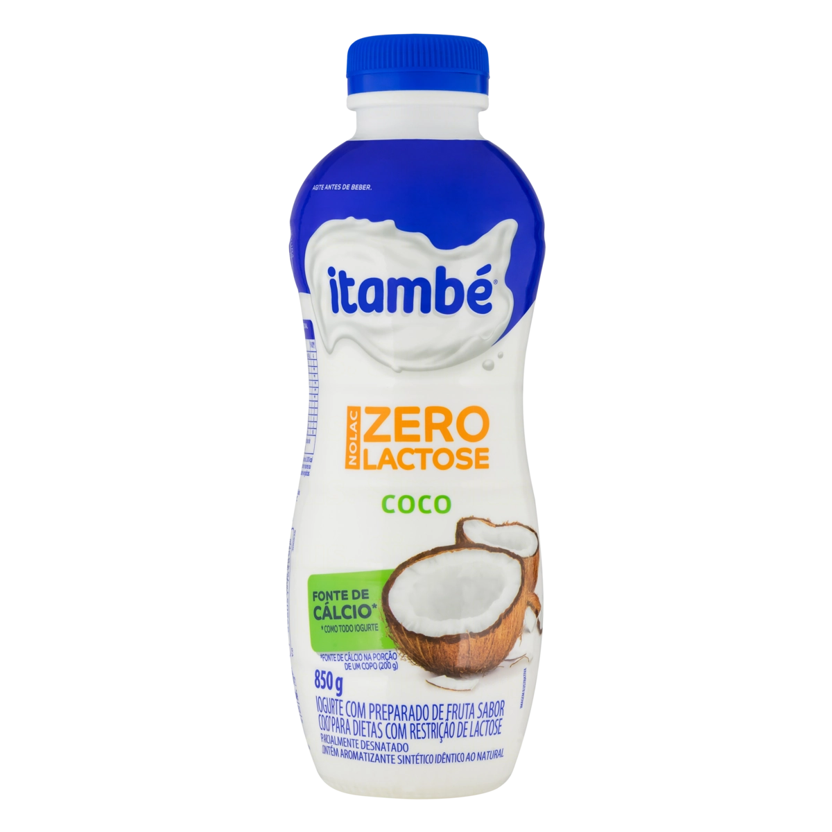 Iogurte Coco Zero Lactose Itambé Nolac Garrafa 1,15kg