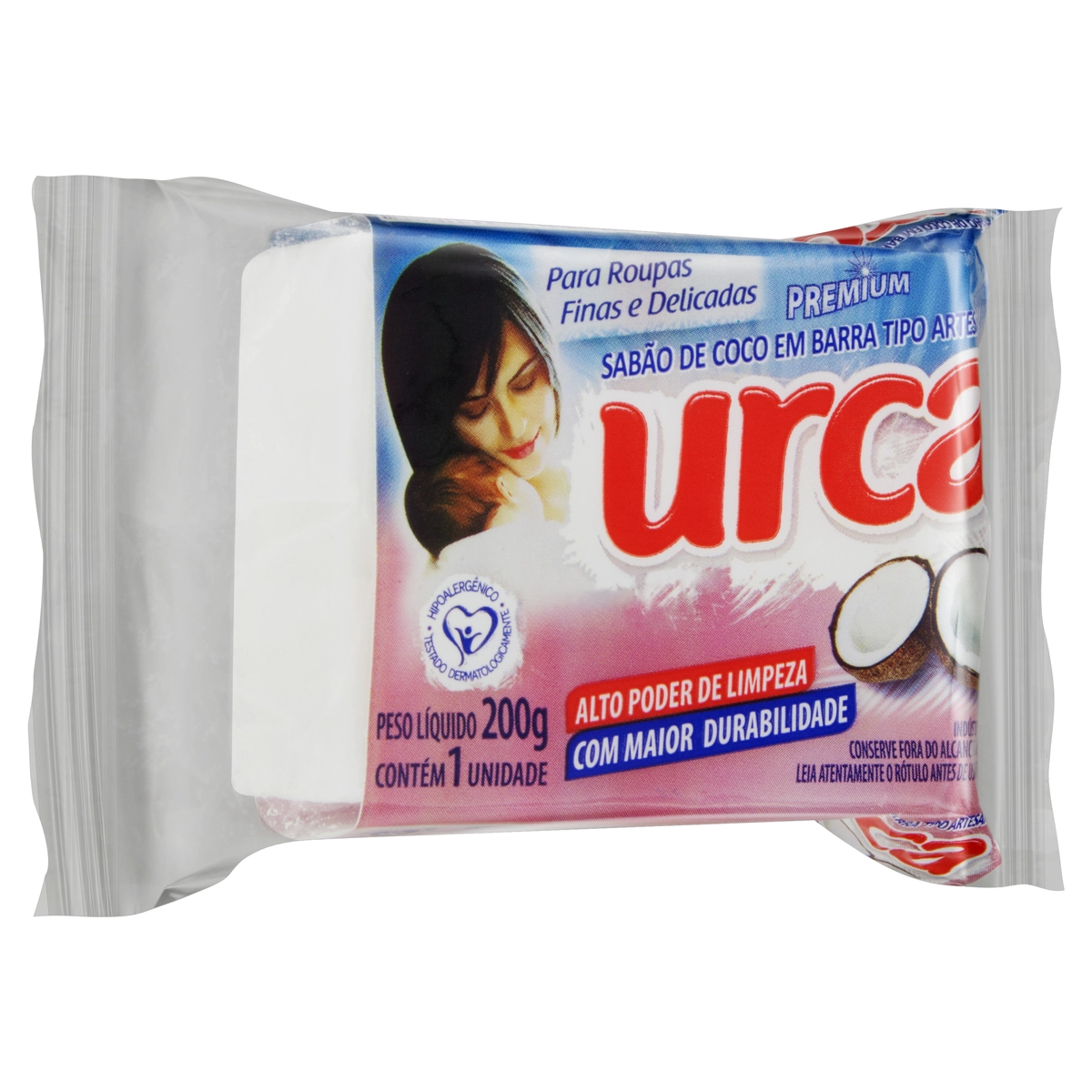 Sabão Barra Artesanal Coco Urca Premium Flow Pack 200g