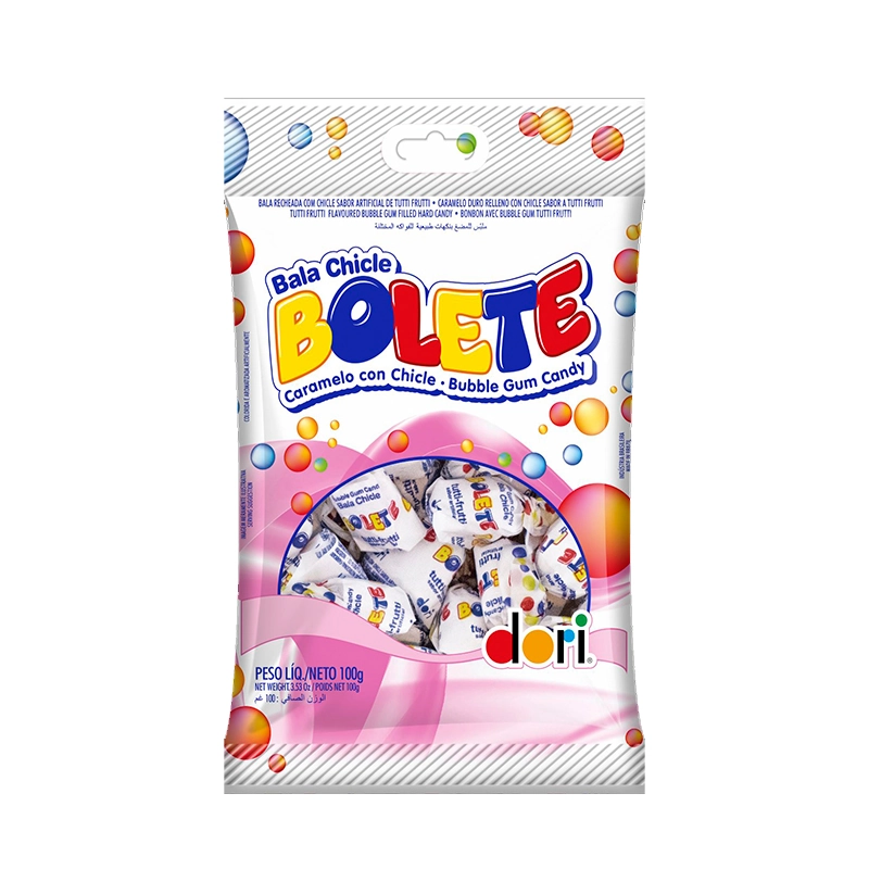 Bala Tutti Frutti Recheio Chicle Dori Bolete Pacote 100g