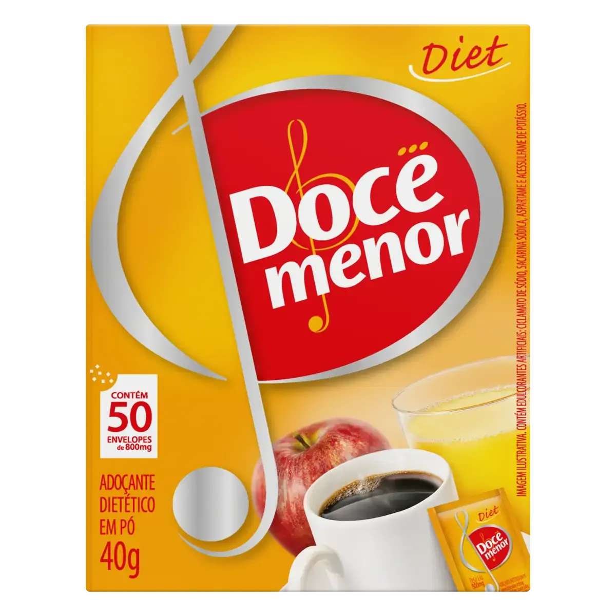 Adoçante Em Pó Doce Menor Caixa 40g 50 Unidades