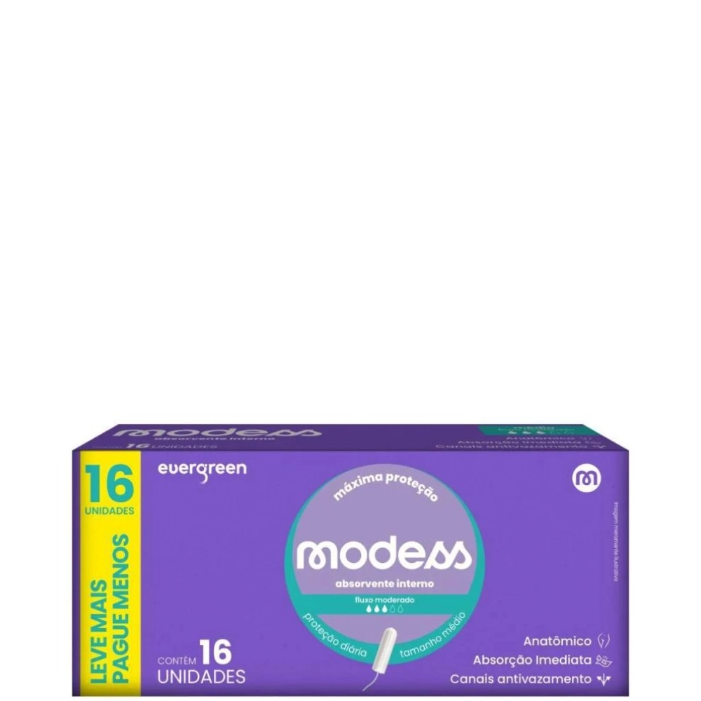 Absorvente Interno Modess Medio C/16