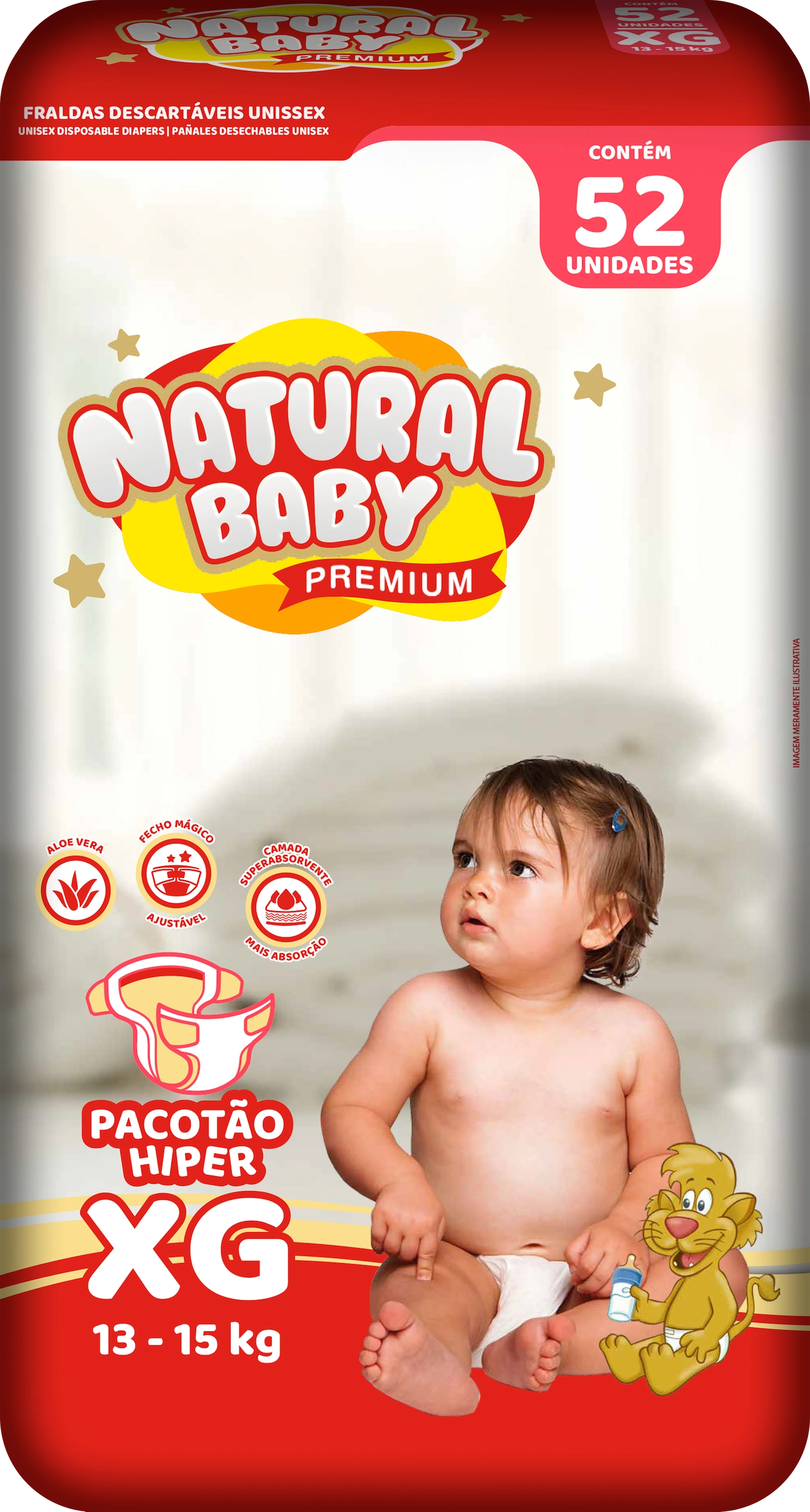 Fralda Desc Natural Baby Hiper Ex C/44