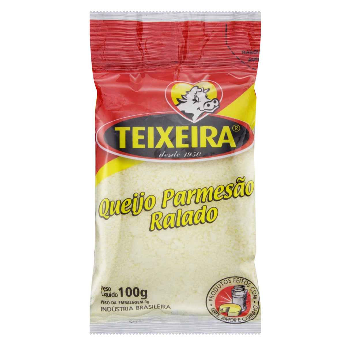 Queijo Parmesão Ralado Teixeira Pacote 100g
