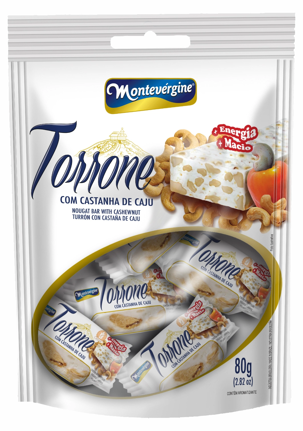 Torrone Montevergine Castanha Caju Pct
