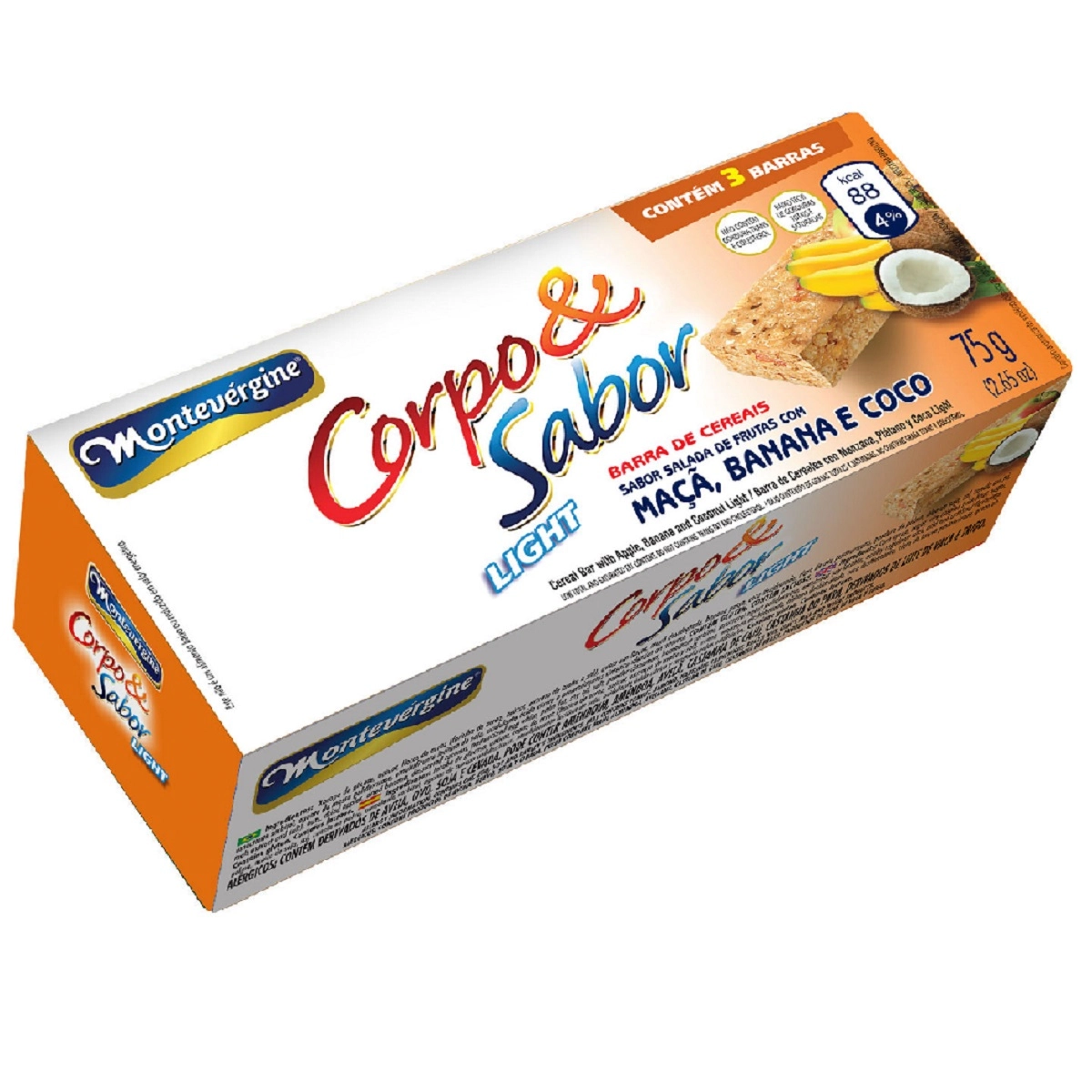 Barra Cereal Montevergine 25g Salada Frutas