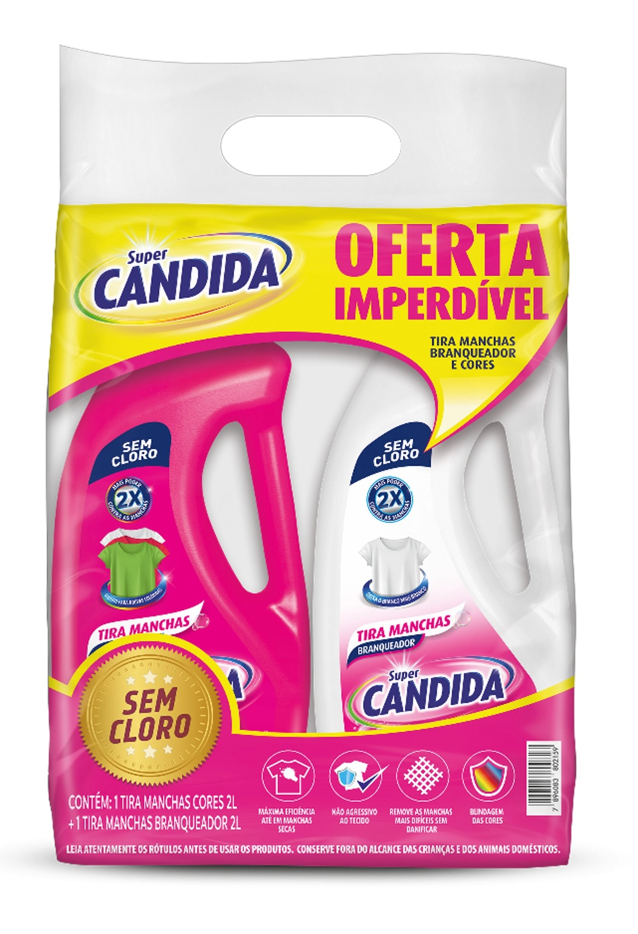 Kit Alvej Super Candida 2l Cores Branq