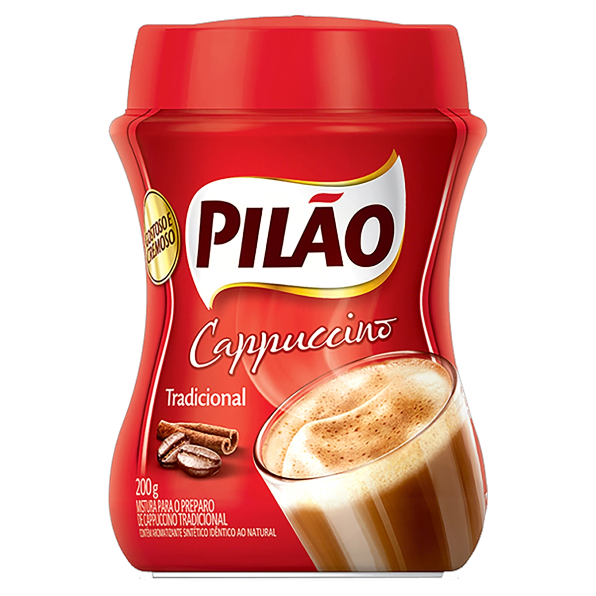 Cappuccino Solúvel Tradicional Pilão Pote 200g