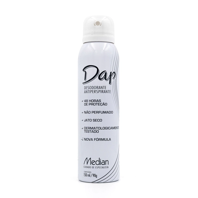 Desodorante Aerossol Antiperspirante Sem Perfume Median Dap 150ml Spray