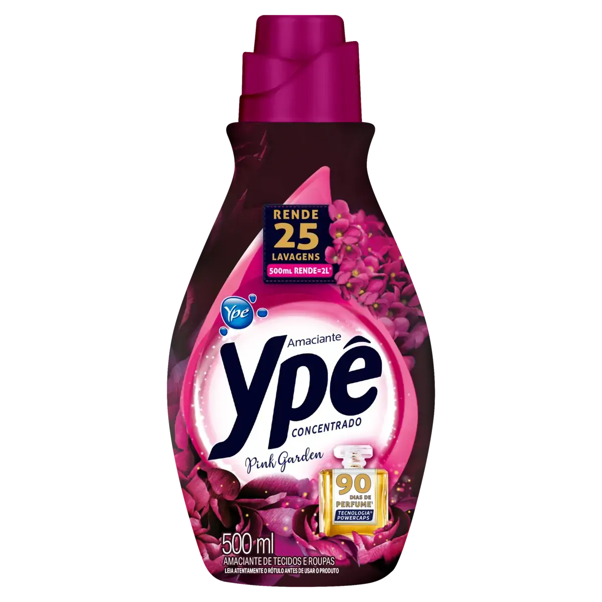Amaciante De Roupa Concentrado Pink Garden Ypê Frasco 500ml