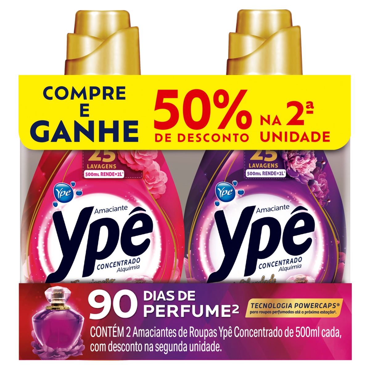 Kit Amaciante De Roupa Concentrado Inspiração Liberdade Ypê Alquimia 500ml Cada Grátis 50 De Descont