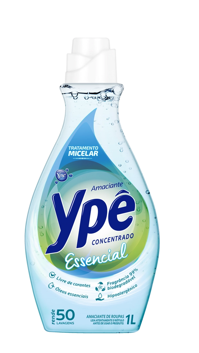 Amaciante De Roupa Concentrado Essencial Ypê Frasco 1l