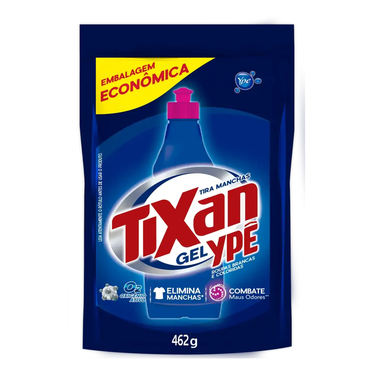 Tira Manchas Gel Roupas Brancas E Coloridas Tixan Ypê Sachê 462g Refil Econômico