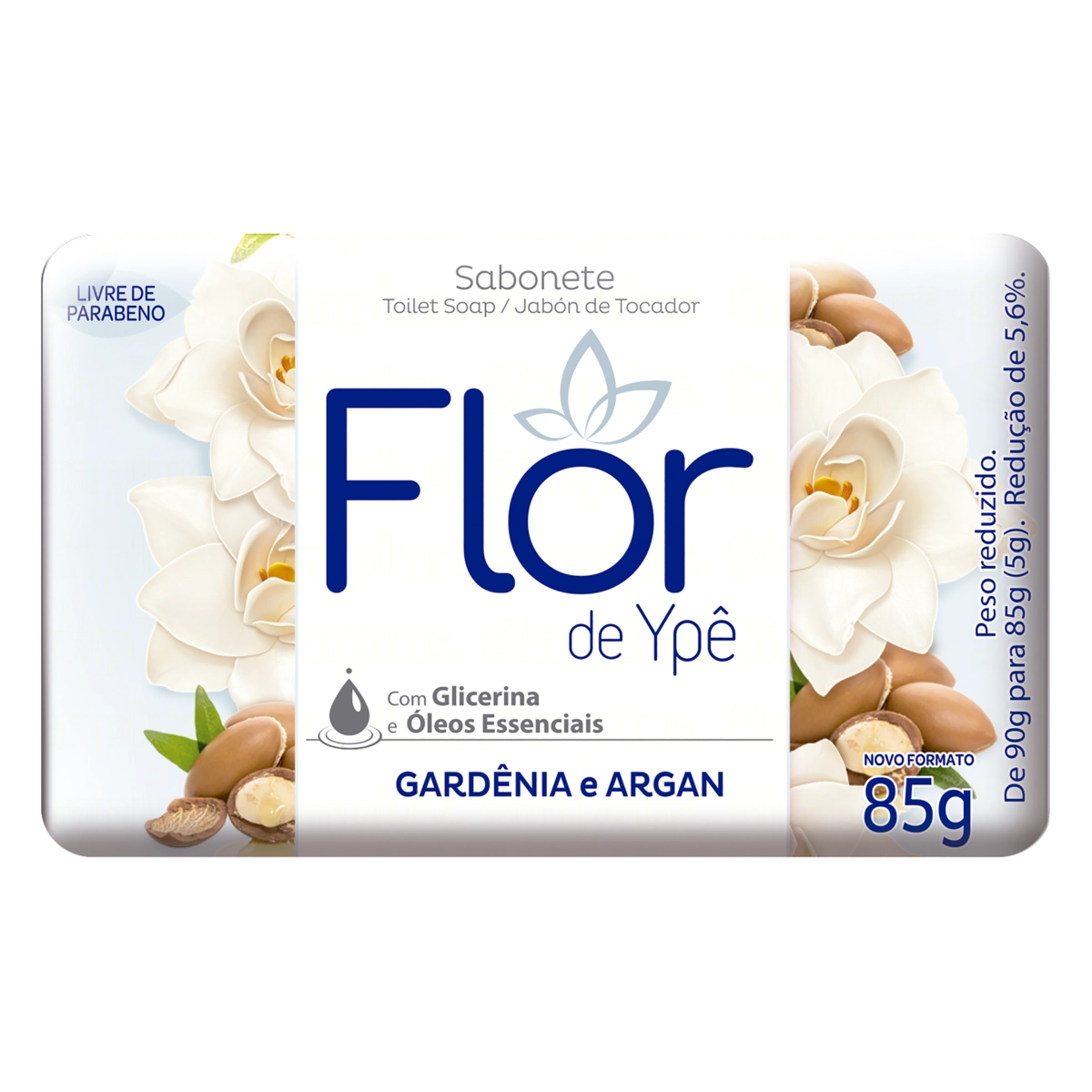 Sabonete Barra Gardênia E Argan Flor De Ypê Envoltório 85g