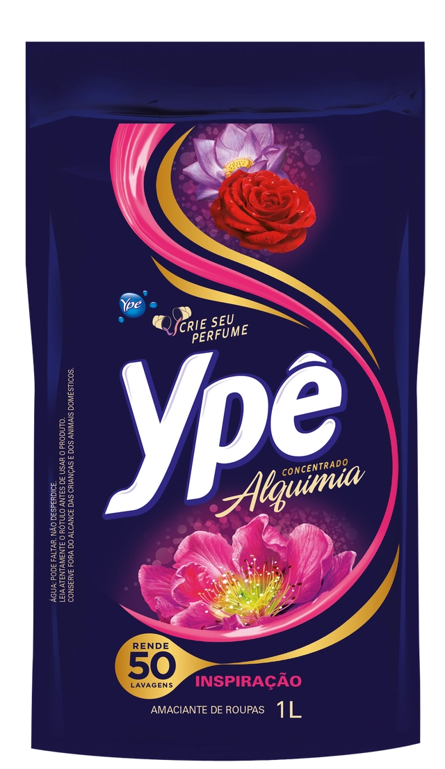 Amaciante De Roupa Concentrado Inspiração Ypê Alquimia Sachê 1l Refil Econômico
