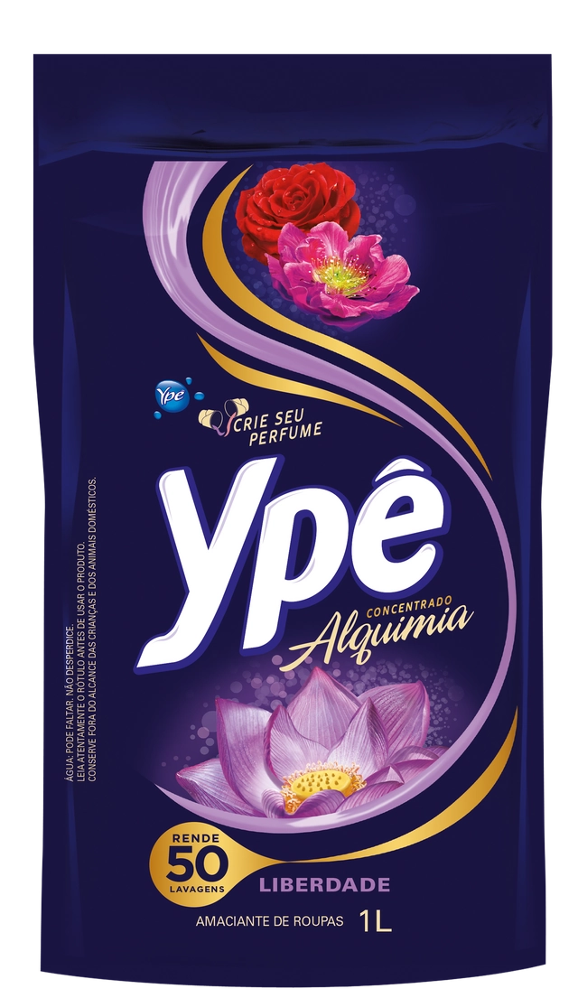 Amaciante De Roupa Concentrado Liberdade Ypê Alquimia Sachê 1l Refil Econômico