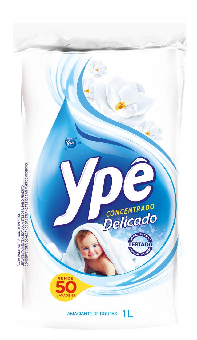 Amaciante De Roupa Concentrado Delicado Ypê Sachê 1l Refil Econômico