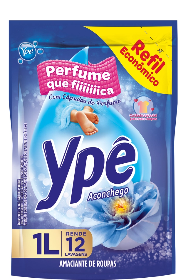 Amaciante De Roupa Diluído Aconchego Ypê Sachê 1l Refil Econômico