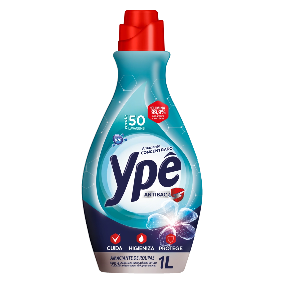 Amaciante De Roupa Concentrado Ypê Antibac Frasco 1l