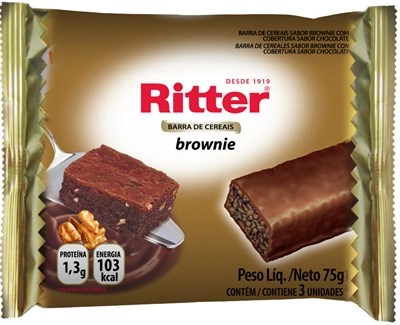 Barra Cereal Ritter 3x Light Brownie