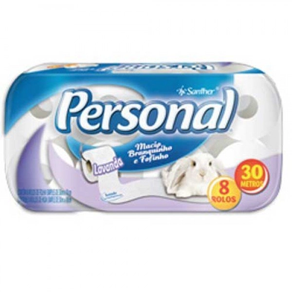 Personal Folha Simples Lavanda 30 Metros 8 Unidades