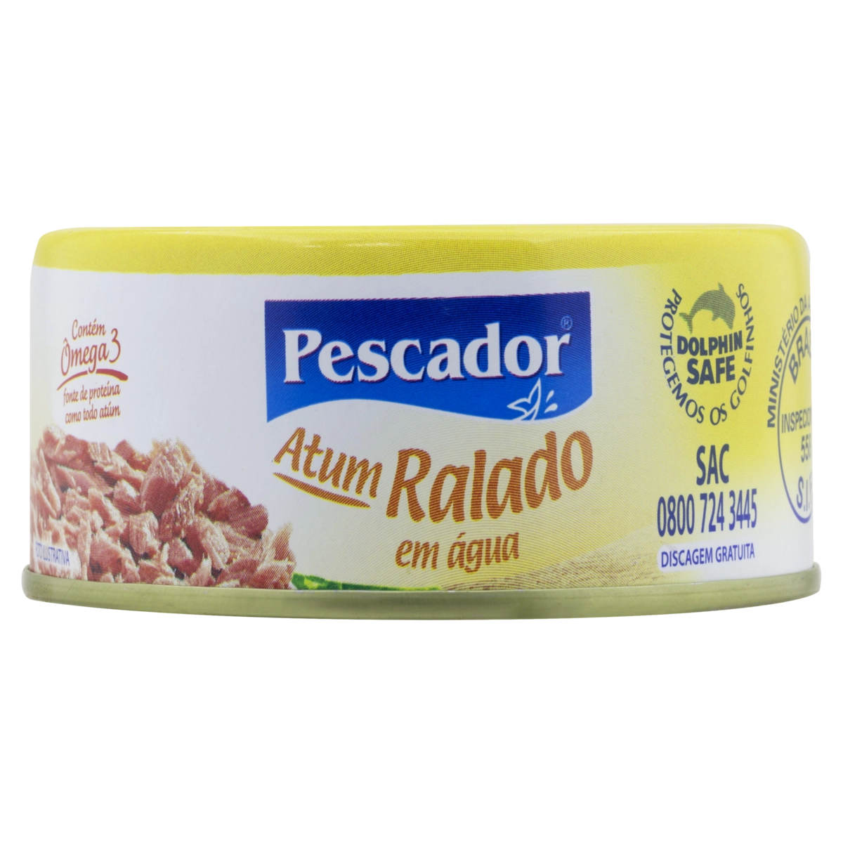 Atum Ralado Em água Pescador Lata 120g