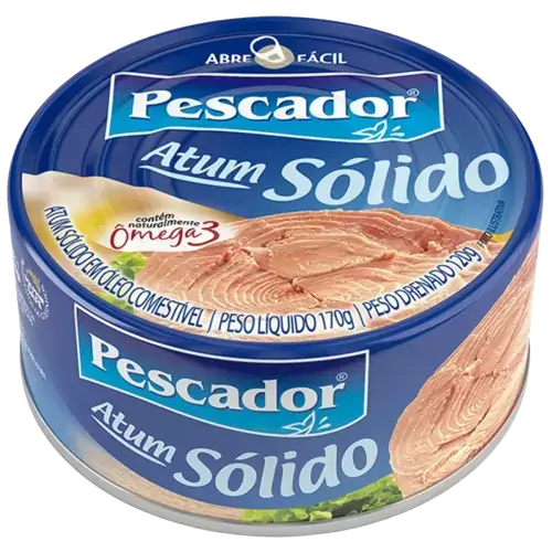 Atum Sólido Em óleo Pescador Lata 120g