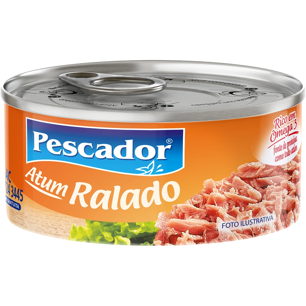 Atum Pescador Ralado Em Oleo 140g