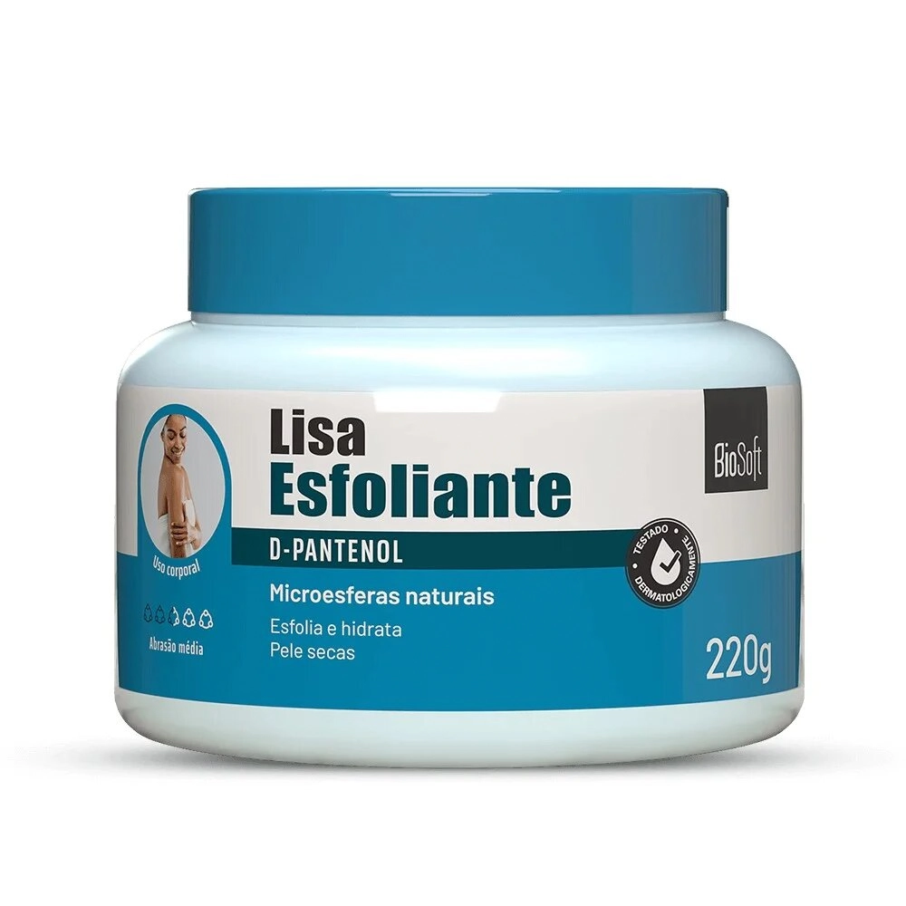 Creme Lisa Esfoliante D Pantenol 220g Biosoft