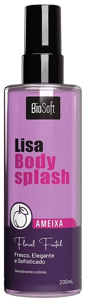 Deo Colonia Body Splash Biosoft Lisa 200ml Ameixa