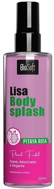 Deo Colonia Body Splash Biosoft Lisa 200ml Pitaya Rosa